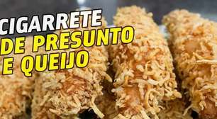 Cigarrete de presunto e queijo: lanchinho delicioso para você aproveitar em família