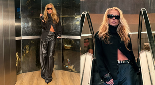 All black é o momento! Adriane Galisteu arrasa na produção e recebe diversos elogios