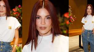 Gkay usa t-shirt de R$ 8 mil que simula piercing no mamilo em evento com Patricia Poeta e mais famosas. Veja fotos!