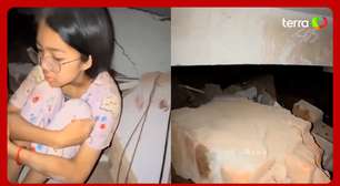 Vídeo mostra família presa sob escombros após terremoto em Mianmar