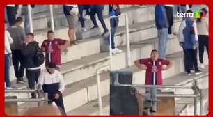 Torcedor do Talleres imita macaco para torcida do São Paulo em duelo pela Libertadores