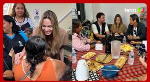 Angelina Jolie visita ONG em São Paulo
