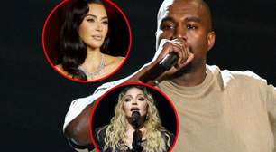 Bomba! Kanye West dispara contra ex-mulher, Kim Kardashian, e faz revelação surpreendente sobre Madonna. Entenda!