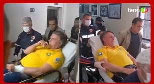Vídeos mostram Bolsonaro sendo transportado de maca durante atendimento no Rio Grande do Norte