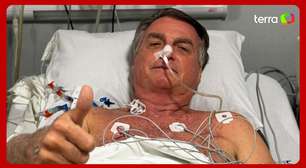 Bolsonaro posta foto internado e diz que não precisará de cirurgia: 'Meu quadro está estável'