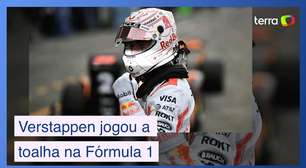 Verstappen joga a toalha e já se vê longe da briga pelo título