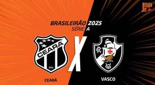 Ceará x Vasco, AO VIVO, com a Voz do Esporte, às 20h