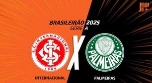 Internacional x Palmeiras: onde assistir, escalações e arbitragem