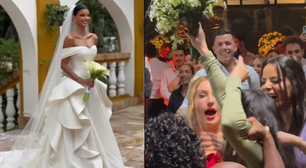 Quem pegou o buquê no casamento de Jakelyne e Mariano? Ex-A Fazenda garante o arranjo