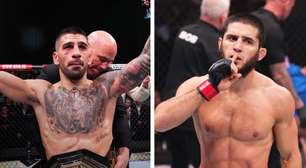 Ilia Topuria sobe o tom e manda forte recado para Islam Makhachev: 'Estou aqui'