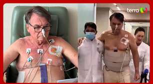 Michelle mostra Bolsonaro fazendo fisioterapia em hospital após cirurgia
