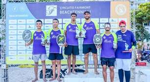 Definidos os campeões da 3ª etapa do Circuito Fairmont de Beach Tennis em Copacabana