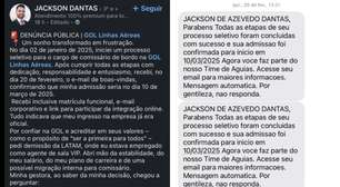 'Sonho virou frustração': homem pede demissão da Latam para trabalhar na Gol e empresa cancela contratação na última hora