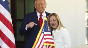 Ao lado de Giorgia Meloni, Trump afirma '100% de certeza' sobre acordo de tarifas com União Europeia