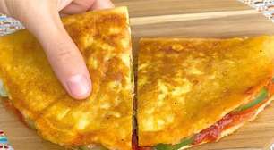 Omelete fácil e rápido: uma refeição prática que substitui o pão e ainda é low carb