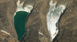 Imagens de satélite mostram paisagens antes e depois dos efeitos das mudanças climáticas