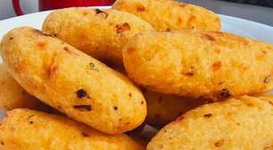 Bolinho de arroz prático: transforma sobras em petisco dos deuses