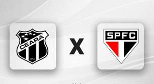 "Apenas Streaming": Ceará x São Paulo; onde assistir AO VIVO, horário e escalações