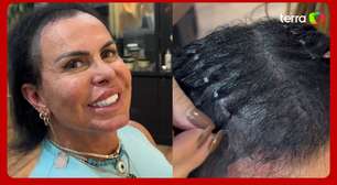 Gretchen mostra resultado de manutenção capilar para entrar em reality: 'Tem que aguentar três meses'