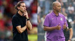 Filipe Luís e Orlando Ribeiro fazem duelo à parte em Flamengo x Corinthians