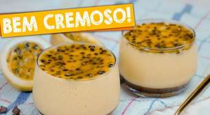 Mousse de Maracujá Cremosa com Ganache de Chocolate para Adoçar sua Sobremesa em Família