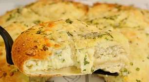 Lanchão Pão de Alho Recheado para Servir no Seu Churrasco em Família