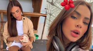 Nicole Bahls nomeia galinha de seu sítio de Lexa e cantora reage