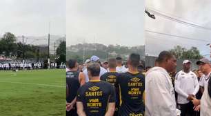 Organizada do Santos exigiu presença do presidente em protesto