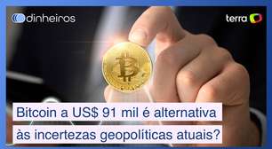 Bitcoin a US$ 91 mil é alternativa às incertezas geopolíticas?