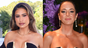 Quem vestiu melhor? Ticiane Pinheiro repete vestido com decote profundo usado por Simone Mendes no Grammy Latino. Veja fotos!