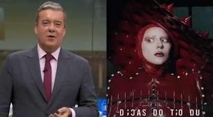 Kovalick quebra o protocolo na Globo e revela ser fã de Lady Gaga: 'Sei todas as músicas'