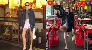 Corpcore, Labubu e mais: Marina Ruy Barbosa abre álbum e mostra looks da viagem à China