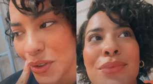 Bella Campos grava vídeo nos bastidores de Vale Tudo e faz alerta: 'Eu não posso'