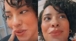 Bella Campos exibe detalhe dos bastidores de 'Vale Tudo': 'Não posso...'