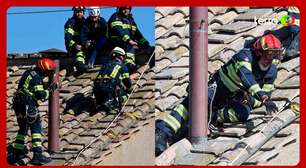 Chaminé que anunciará novo Papa é instalada na Capela Sistina