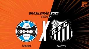 Grêmio x Santos, AO VIVO, com a Voz do Esporte, às 14h30