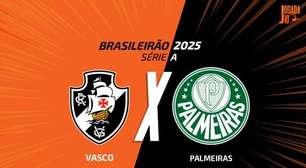 Vasco x Palmeiras, AO VIVO, às 14h30, com a Voz do Esporte