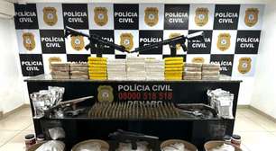 Grande operação do Denarc encontra Laboratório de cocaína e arsenal com fuzis no RS