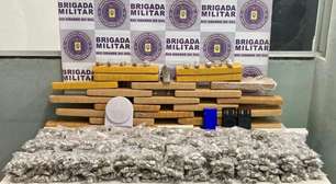 Mulher é presa em flagrante com quase 33 Kg de maconha em Porto Alegre