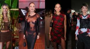 Show da Lady Gaga no Rio: looks de famosos para evento têm transparência e muito couro. Veja 52 fotos de Bruna Marquezine, Paolla Oliveira e mais!