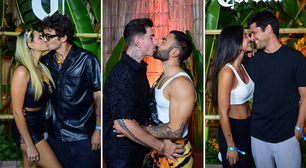 Famosos marcam presença no show de Lady Gaga e trocam beijos; veja quem beijou quem
