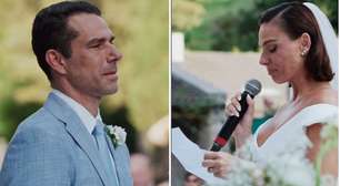 Isis Valverde chora em casamento ao trocar votos com Marcus Buaiz: 'Duvidei existir'
