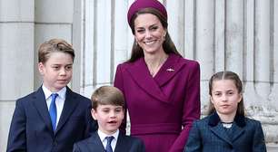 Kate Middleton surge belíssima com vestido-coat assinado por estilista no Dia da Vitória