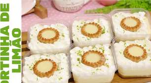 Tortinha de Limão que Fiz pro Aniversário da Minha Irmã - Todo Mundo Lambeu o Potinho!