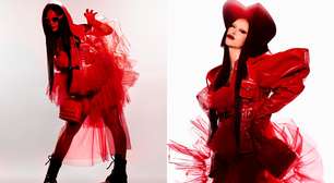Sabrina Sato usa look 'diferentão' no estilo punk para megashow de Lady Gaga no Rio