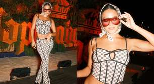 Puro luxo! Bella Campos usa visual de pura grife para comparecer ao show de Lady Gaga