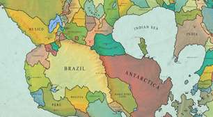 Brasil sem mar e fazendo fronteira com a Antártica? Este mapa mostra como será a Terra dentro de 250 milhões de anos