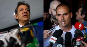 Eduardo Bolsonaro, Haddad e Alckmin: Os resultados de pesquisa sobre a disputa ao Senado em SP