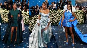Do esporte para o MET Gala: Irmãs Williams e Simone Biles brilham no blue carpet