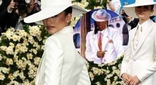 'Parece o Zé Pilintra': Zendaya aposta em look all white com chapéu dramático no MET Gala 2025 e divide opiniões na web
